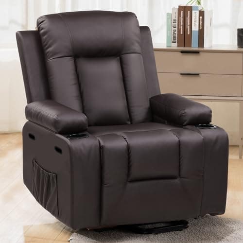 Power Lift Recliner Chair for Elderly and Adults Electric PU Leather with Massage & Heat