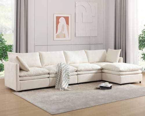 Convertible Sectional Sofa Couch with Ottoman